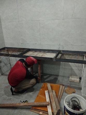 Pembuatan Meja Wastafel Toilet Custom