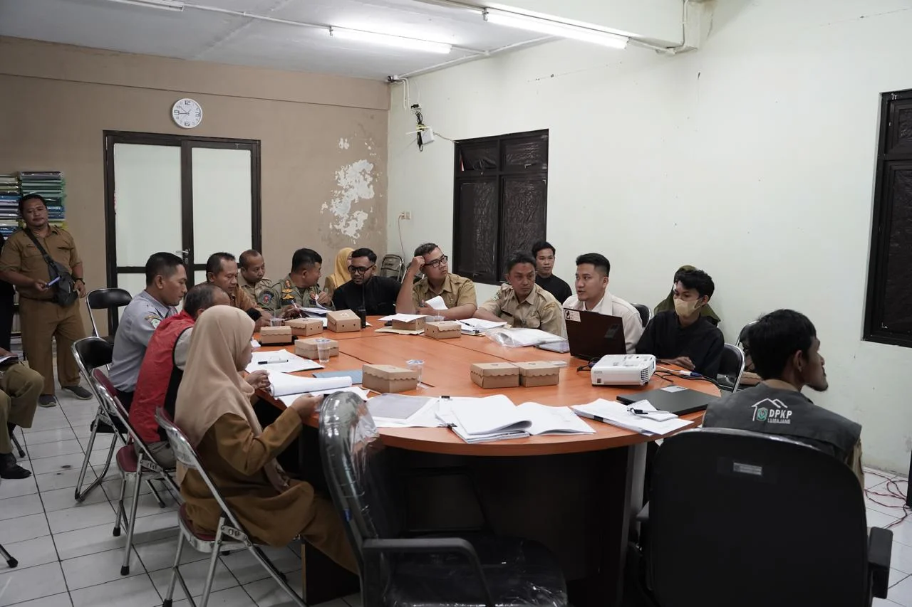 Koordinasi sidang siteplan perumahan bersama para kepala dinas